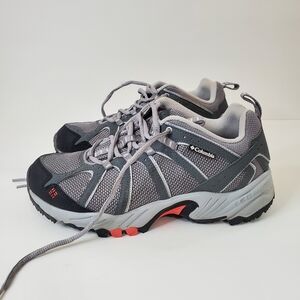 Columbia Women's Kaibab, Gray/Melon Hiking Shoes, Size 8.5